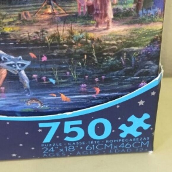 New but opened- Disney-Thomas Kinkade Pocahontas puzzle - 750 piece - Picture 2 of 4